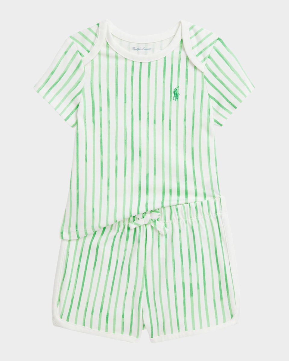 Boy's Striped Two-Piece Set, Size 3M-24